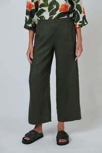 New Arrivals: GA398 LINEN PANT-TOPIARY