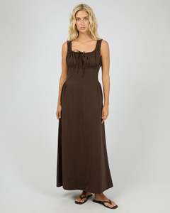 All About Eve: ALL ABOUT EVE POPPY DENIM DRESS-CHOCOLATE
