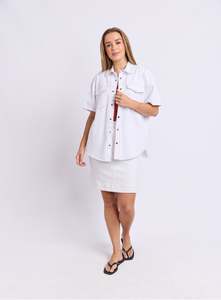 FOXWOOD DAISY SHIRT-WHITE