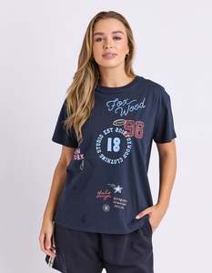 Tops: FOXWOOD WARM UP TEE-NAVY