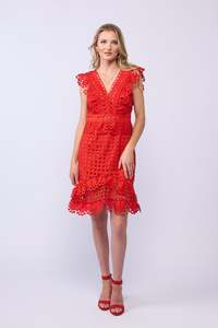 OHARA DRESS-TOMATO