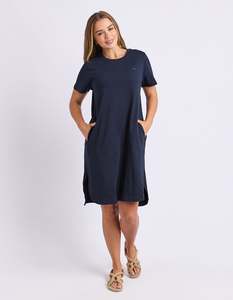 FOXWOOD PETRA DRESS-NAVY