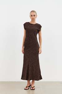 ARMANI MAXI DRESS-COFFEE BEAN