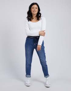 ELM MELODY JOGGER DENIM-DARK BLUE