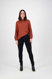 Vassalli: Basketweave Jeans - Black denim 5535