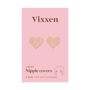 Lace Disposable Nipple Covers, 4 Pairs