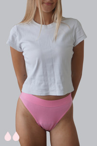 Period Underwear Swimwear: Vixxen Ribbed High-Cut Period Wear