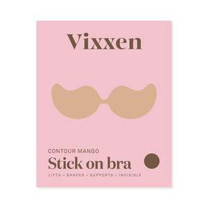 Bras Bra Extenders: Vixxen Contour Mango Stick-On Bra