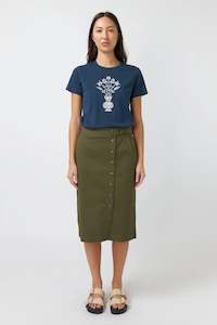 Lotus T-Shirt - Navy