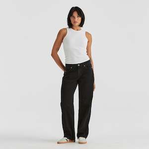Jeans: Low Bella Baggy - Black Rock