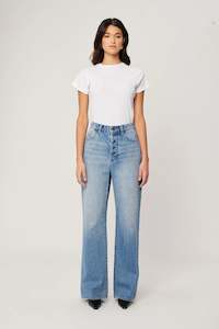 Womens Jeans: Stevie Relaxed - Brad Blue