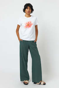 Womens Tops: Painted t-shirt white