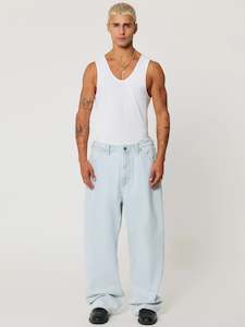 Mens Jeans: A6 Big Baggy Dwight bleached vintage blue