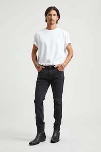Mens Jeans: Lou slim twill black
