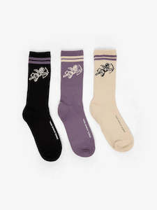 Footwear: Cherub 3 Pack Socks