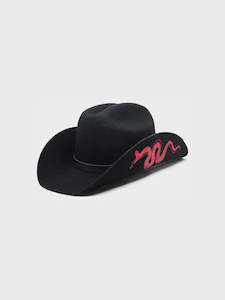 Serpent Cowboy Hat Black
