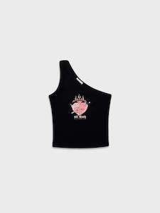 Billy Bones Club: Till Death One Shoulder Crop