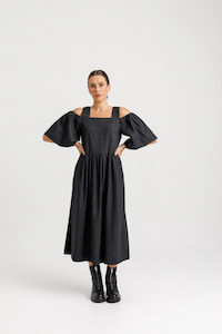 Cut Away Dress- Sooty