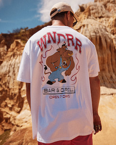 Wndrr: Bar& grill box fit tee white