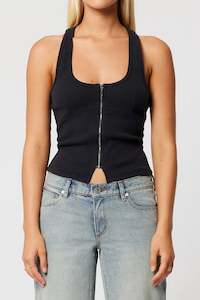 Addison Racer Top