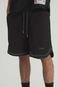 Men’s reversible mesh b-ball shorts black/dark grey