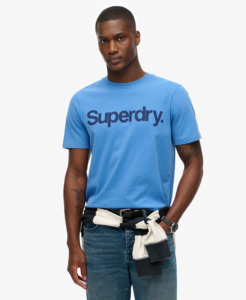 T Shirts: Core Logo Classic Tee - Monaco Blue