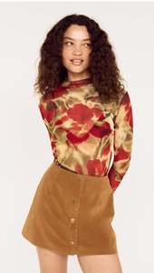 Selma mesh top floral