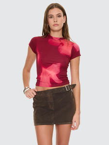Nightbloom Club Tee - Garnet