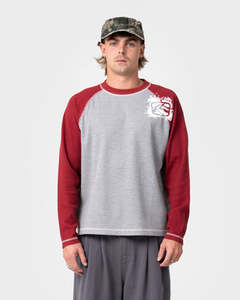 Mens: Shadow Waffle Long Sleeve Tee