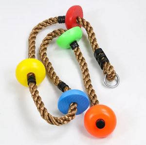 Products: Tree Climbing Swing Rope – Multicolor Disc Swing for Kids - VOLANS