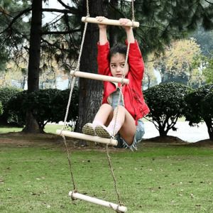 Products: Volans Wooden Climbing Rope Ladders – 5-Step (1.8m) & 6-Step (2m) - VOLANS