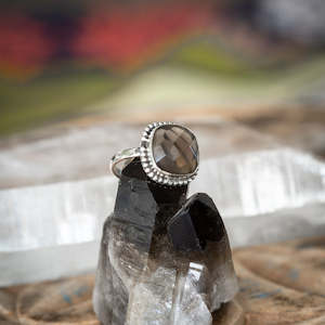 Sale: Cut Smoky Quartz Ring