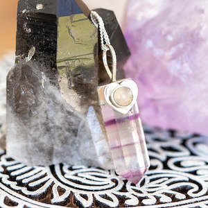 Fluorite Pencil Necklace