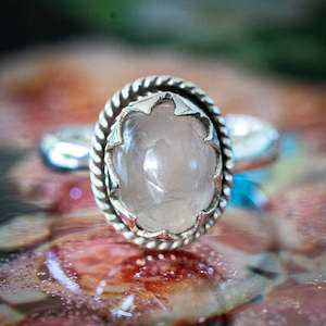 Bohemian Rose Quartz Ring