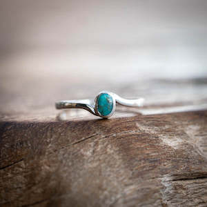 Turquoise: Curve Turquoise Ring