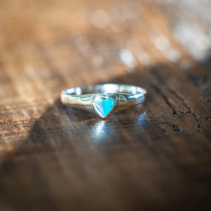 Turquoise Heart Ring