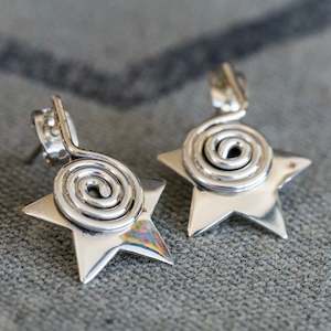 Spiral Star Earrings