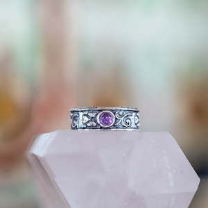 Amethyst Toe Ring
