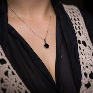 Black Onyx: Mahika Black Onyx Necklace