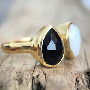 Black Onyx: Yin Yang Ring