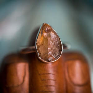Citrine: Roughcut Citrine Ring