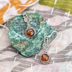 Amber: Danika Amber Earrings