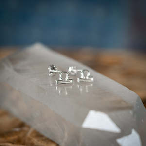 Zodiac Signs: Libra Zodiac Studs