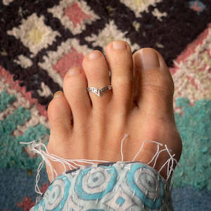 Aztec Toe Ring