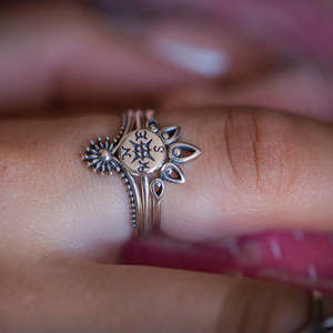 Silver Compass Ring