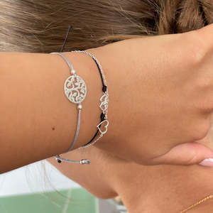 Love: Silver Heart Bracelet