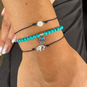 Opals: White Opal Corded Bracelet