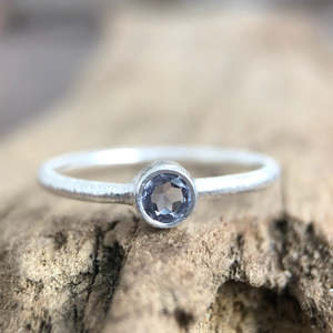 Iolite Stacker Ring