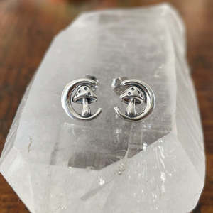 Moon Stars: Moon Mushroom Studs