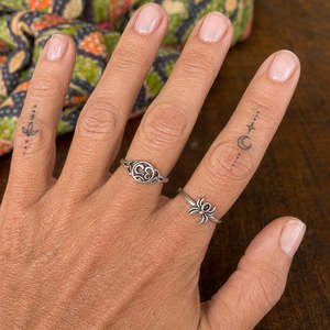 Black Onyx Spider Ring